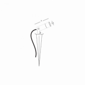 2,3W LED įsmeigiamas lauko...