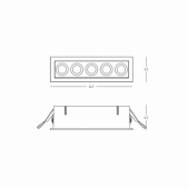 12W LED įleidžiamas...