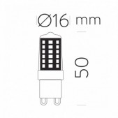 4W LED lemputė, G9, 2700K,...