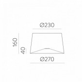 Gaubtas, skirtas šviestuvui...