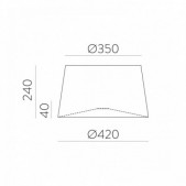 Gaubtas, skirtas šviestuvui...