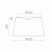 Gaubtas, skirtas šviestuvui...