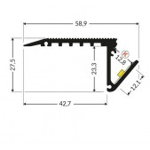 LED juostos profilis...