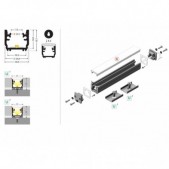 LED juostos profilis...