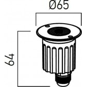 6W LED įleidžiamas į žemę...