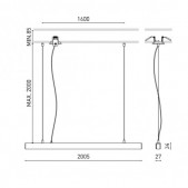 42W LED pakabinamas...