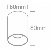 7W LED cilindro formos...