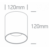 25W LED cilindro formos...