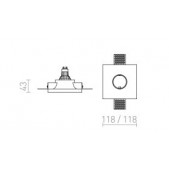 Užglaistomas šviestuvas...