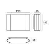 22W LED sieninis lauko...