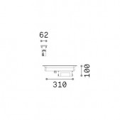 10W LED įleidžiamas į...