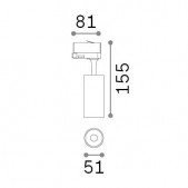 8W LED akcentinis...