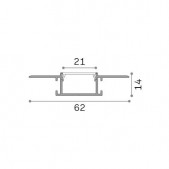 LED užglaistomas profilis...