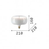 3W LED lemputė, E27, dūmų...
