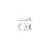 17W LED paviršinis...