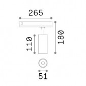 8W LED akcentinis...
