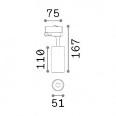 8W LED akcentinis...