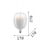 3W LED lemputė, E27, dūmų...