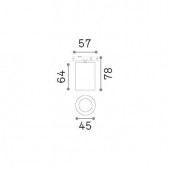 8W LED akcentinis...