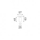 2,5W LED akcentinis...