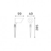 7W LED įsmeigiamas...