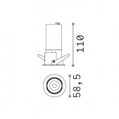 12W LED įleidžiamas...