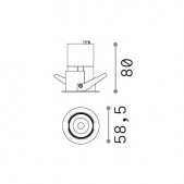 9W LED įleidžiamas...