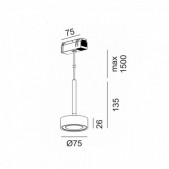 7W LED pakabinamas...