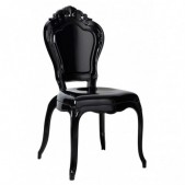 Kėdė KING, juoda, plastikinė