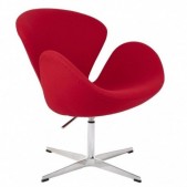 Fotelis SWAN PREMIUM, raudonas
