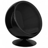 Fotelis BALL, juodas