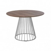 Stalas GLAM WALNUT, chromo sp.