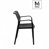 Kėdė PETRA, juoda, plastikinė