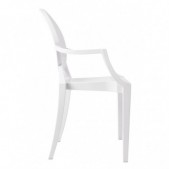 Kėdė LOUIS, balta, plastikinė