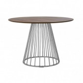 Stalas GLAM WALNUT, chromo sp.