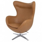 Fotelis EGG SZEROKI, rudas,...