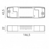 8,5-22W LED maitinimo...