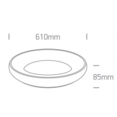 50W LED plafonas, baltas,...