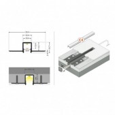 LED juostos profilis HIDE10...