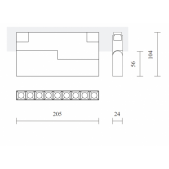 12W LED šviestuvas DARK...