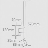 3W+6W LED sieninis...
