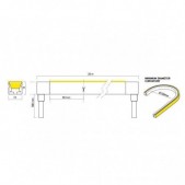 9,6W/m LED šviečiantis...