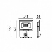 50W LED prožektorius MHC,...