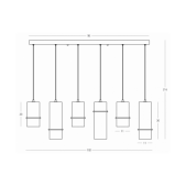 26W LED pakabinamas...