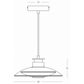 10W LED pakabinamas...