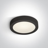 15W LED plafonas, juodas,...