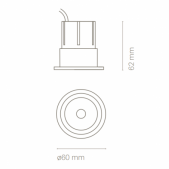 9W LED įleidžiamas...