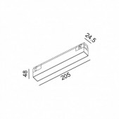 6W LED šviestuvas LINEA 205...