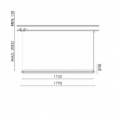 37W LED pakabinamas...