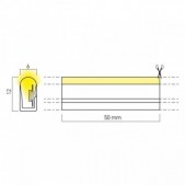 8W/m LED šviečiantis...